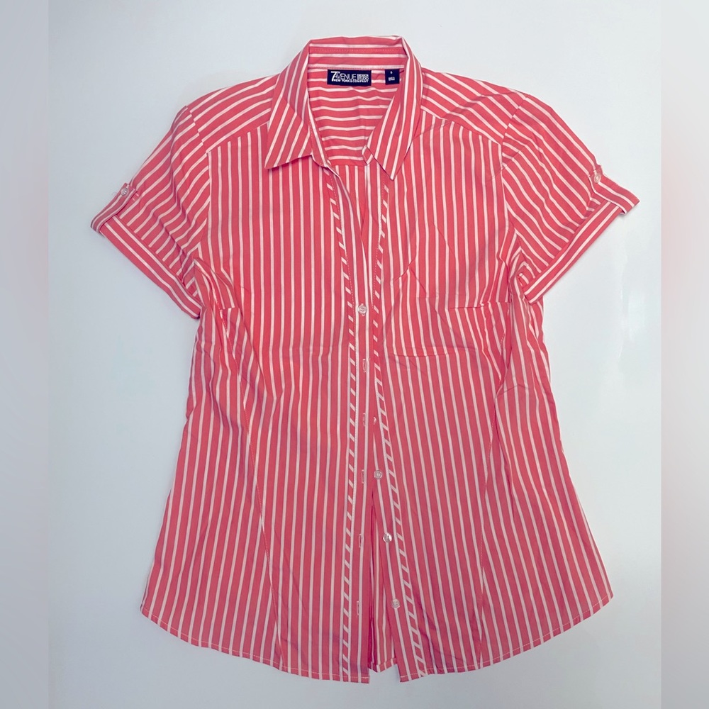 New York & Company Short Sleeve Button Down